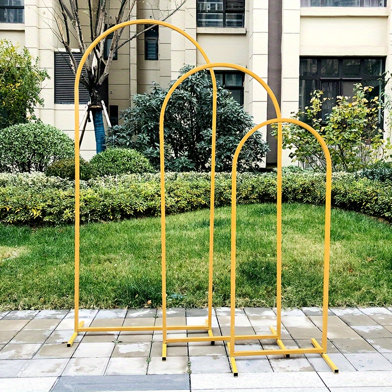 Golden Metal Arch Backdrop